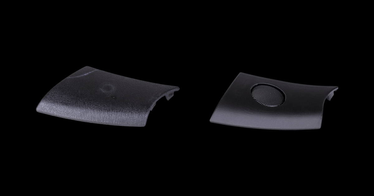 Confronto originale vs pezzo in stampa 3D/Manifattura Additiva di mascherina cruscotto Opel Calibra 1991